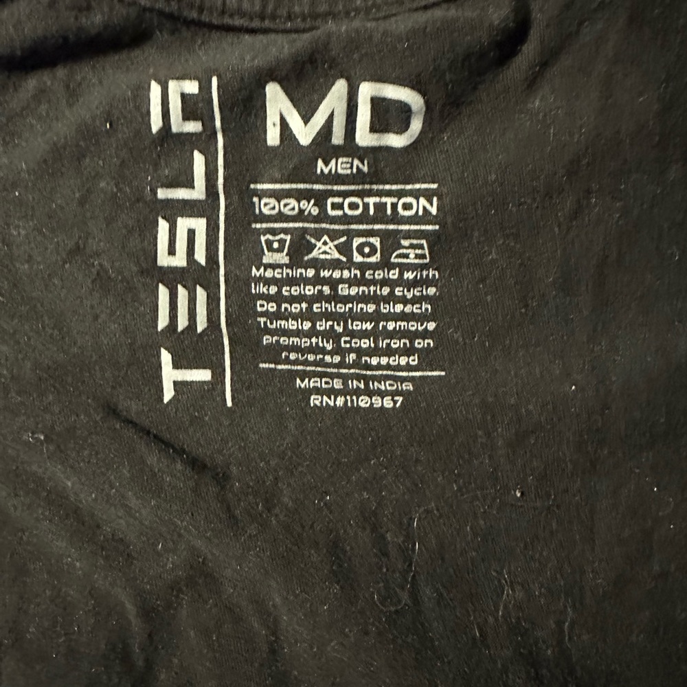 Authentic Tesla Uniform T-Shirt 100% Cotton